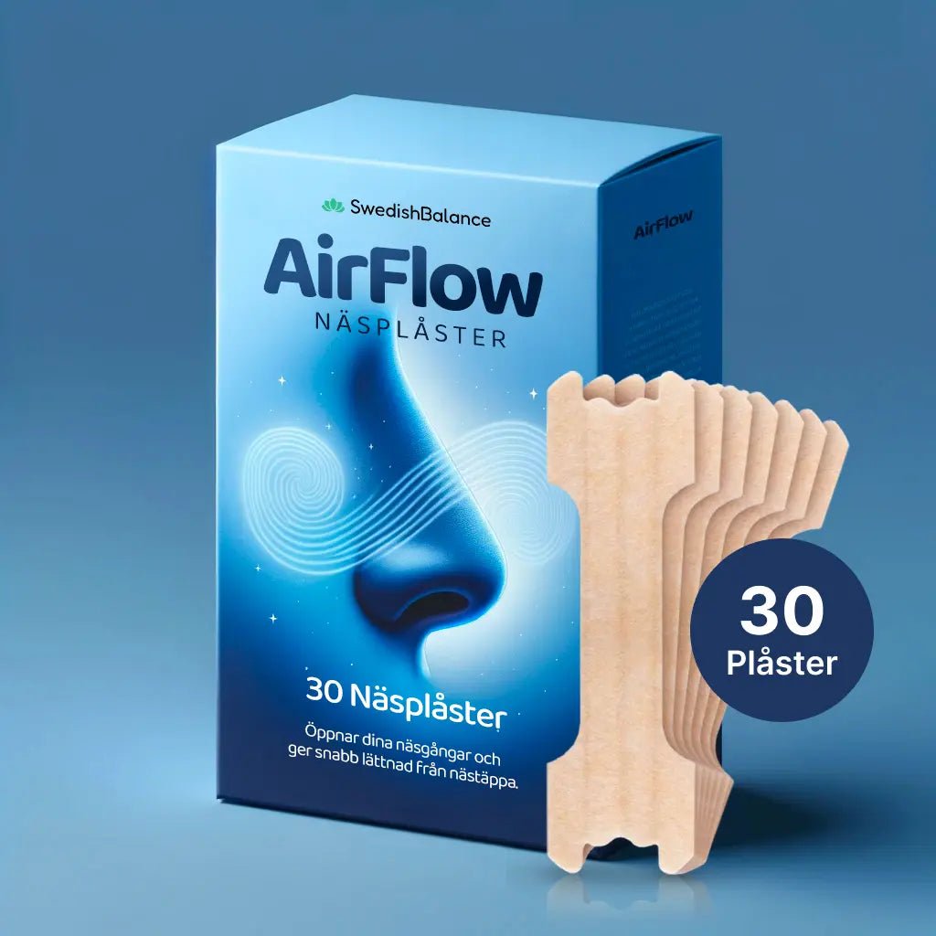 AirFlow näsplåster - Lindra nästäppa - SwedishBalance