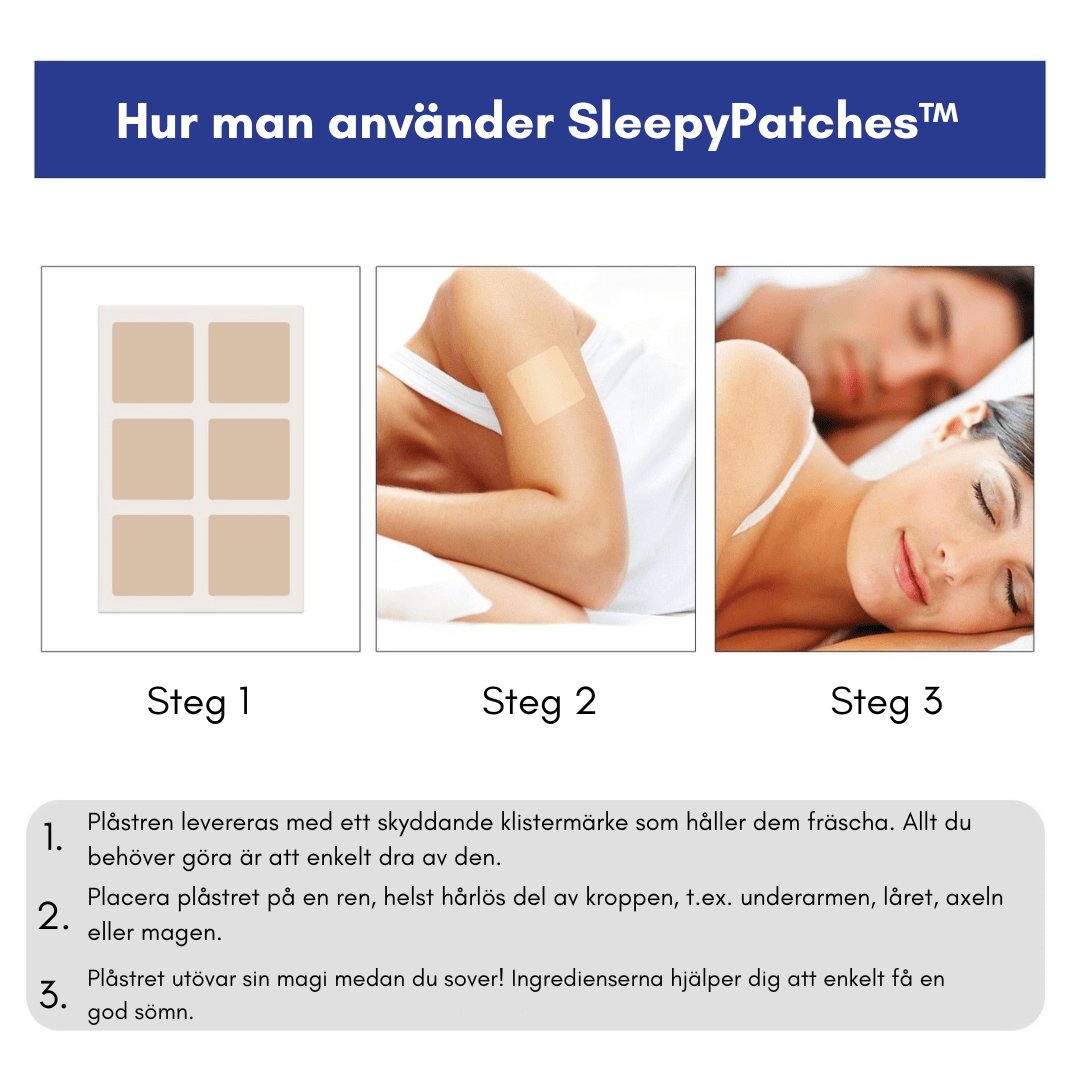 SleepyPatches™ Sömnplåster: Få djup och vilsam sömn varje natt - swedishbalance